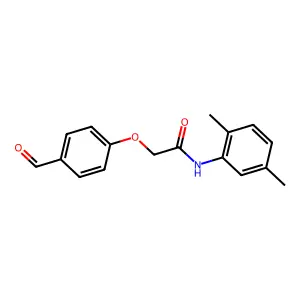 N-(2,5-dimethylphenyl)-2-(4-formylphenoxy)acetamide structure