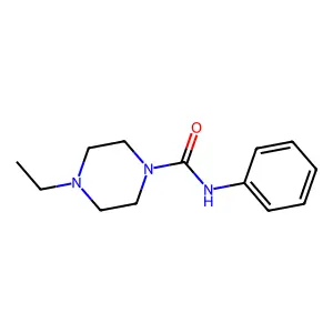 4-乙基-N-苯基哌嗪-1-甲酰胺 structure