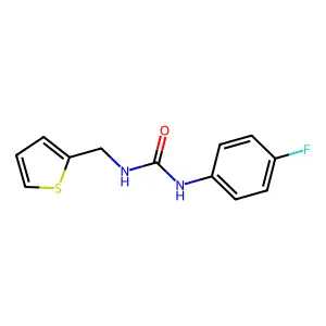 1-(4-Fluorophenyl)-3-(thiophen-2-ylmethyl)urea structure