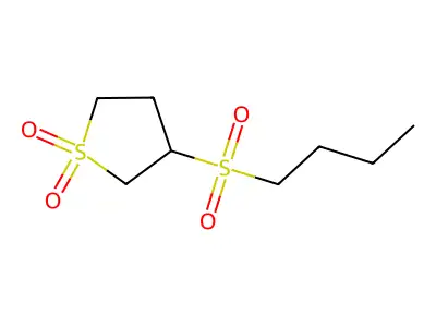 3-(Butane-1-sulfonyl)-tetrahydro-thiophene 1,1-dioxide structure