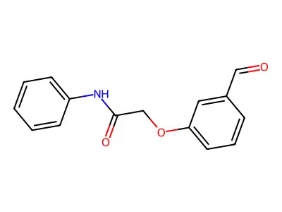 2-(3-formylphenoxy)-N-phenylacetamide structure