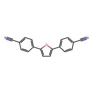 2,5-Bis(4-cyanophenyl)furan structure