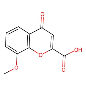 8-methoxy-4-oxo-4H-chromene-2-carboxylic acid structure