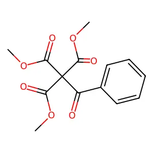 Trimethyl 2-oxo-2-phenylethane-1,1,1-tricarboxylate structure