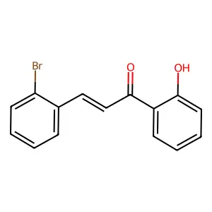 2-Propen-1-one, 3-(2-bromophenyl)-1-(2-hydroxyphenyl)- structure
