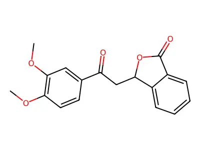 3-[2-(3,4-dimethoxyphenyl)-2-oxoethyl]-2-benzofuran-1(3H)-one structure