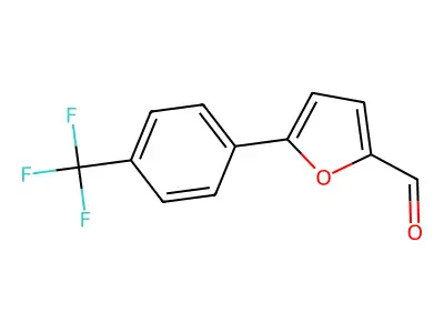 5-[4-(Trifluoromethyl)phenyl]furan-2-carbaldehyde structure