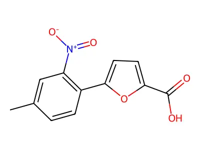 5-(4-Methyl-2-nitrophenyl)furan-2-carboxylic acid structure