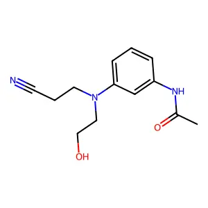 Acetamide, N-(3-((2-cyanoethyl)(2-hydroxyethyl)amino)phenyl)- structure