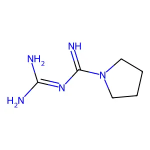 N-(Aminoiminomethyl)-1-pyrrolidinecarboximidamide structure