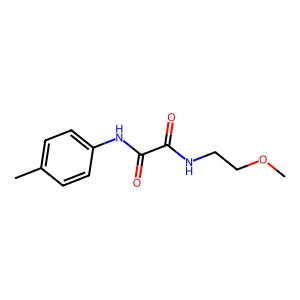 N-(2-methoxyethyl)-N'-(4-methylphenyl)ethanediamide structure