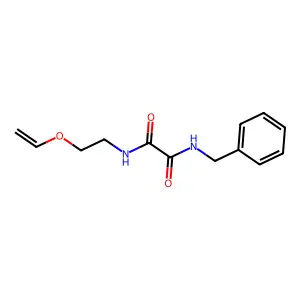 N'-benzyl-N-(2-ethenoxyethyl)oxamide structure