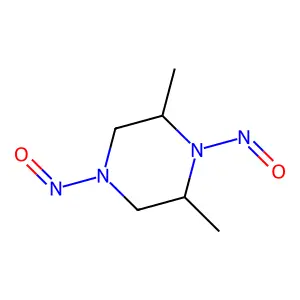 2,6-Dimethyl-1,4-dinitrosopiperazine structure