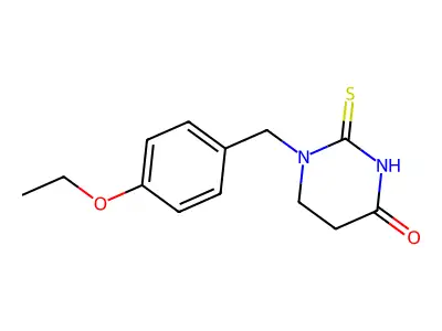 4(1H)-Pyrimidinone, tetrahydro-1-((4-ethoxyphenyl)methyl)-2-thioxo- structure