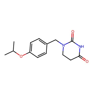 2,4(1H,3H)-Pyrimidinedione, dihydro-1-((4-(1-methylethoxy)phenyl)methyl)- structure