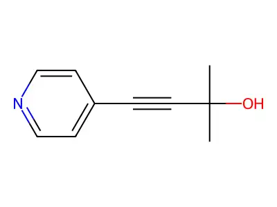 2-Methyl-4-(pyridin-4-yl)but-3-yn-2-ol structure