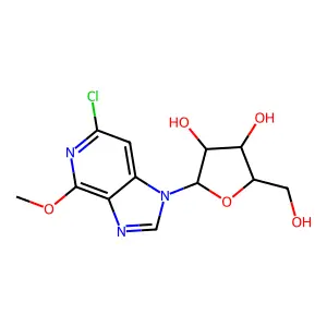 6-Chloro-4-methoxy-1-pentofuranosyl-1H-imidazo[4,5-c]pyridine structure