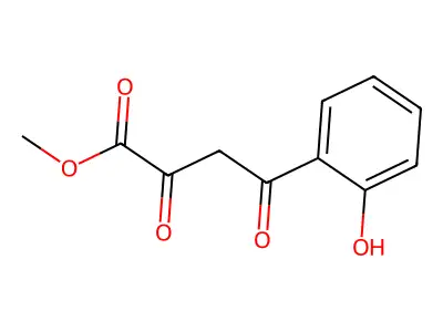 Methyl 4-hydroxy-4-(2-hydroxyphenyl)-2-oxobut-3-enoate structure