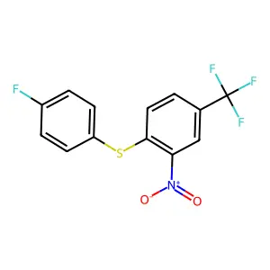 4-Fluorophenyl 2-nitro-4-(trifluoromethyl)phenyl sulfide structure