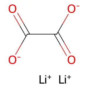 草酸锂 structure