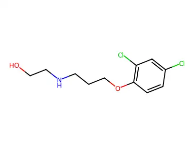 2-{[3-(2,4-Dichlorophenoxy)propyl]amino}ethanol structure