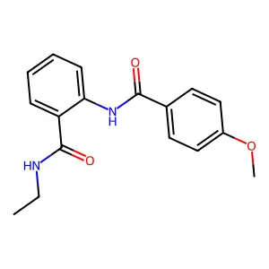 N-ethyl-2-[(4-methoxybenzoyl)amino]benzamide structure