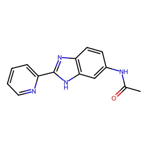N-(2-Pyridin-2-yl-1H-benzoimidazol-5-yl)-acetamide structure