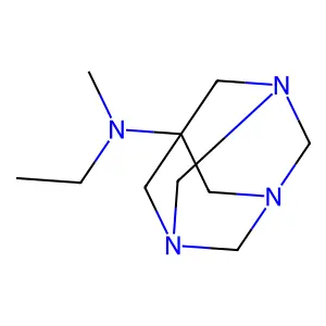 N-ethyl-N-methyl-1,3,5-triazatricyclo[3.3.1.13,7]decan-7-amine structure