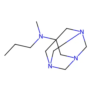 N-methyl-N-propyl-1,3,5-triazatricyclo[3.3.1.13,7]decan-7-amine structure