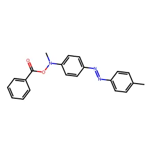 N-Benzoyloxy-4'-methyl-N-methyl-4-aminoazobenzene structure