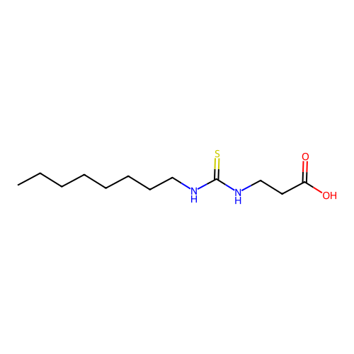3-(Octylcarbamothioylamino)propanoic acid structure