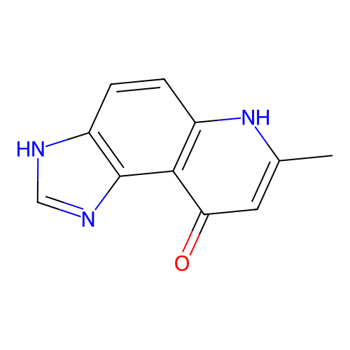 7-Methyl-3,6-dihydroimidazo[4,5-f]quinolin-9-one structure