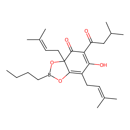 2-butyl-6-hydroxy-3a,7-bis -5-1,3,2-benzodioxaborol-4 -one structure