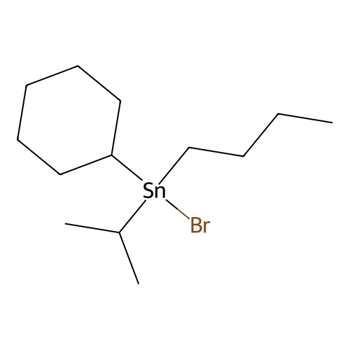Stannane, bromobutylcyclohexyl(1-methylethyl)- structure