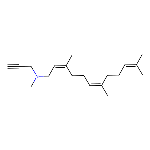 2,6,10-Dodecatrien-1-amine, N,3,7,11-tetramethyl-N-2-propynyl-, (Z,Z)- structure