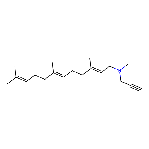 2,6,10-Dodecatrien-1-amine, N,3,7,11-tetramethyl-N-2-propynyl-, (E,E)- structure