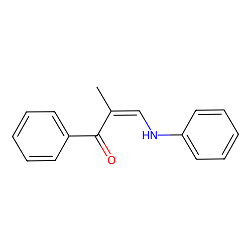 (Z)-3-anilino-2-methyl-1-phenylprop-2-en-1-one structure