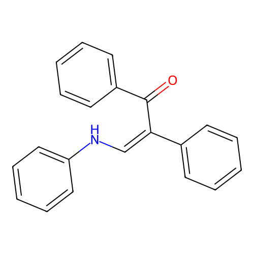 (Z)-1,2-Diphenyl-3-phenylamino-propenone structure