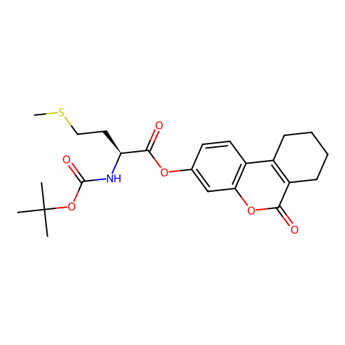 (S)-6-oxo-7,8,9,10-tetrahydro-6H-benzo[c]chromen-3-yl 2-((tert-butoxycarbonyl)amino)-4-(methylthio)butanoate structure