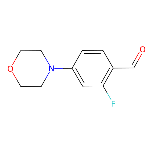 2-Fluoro-4-morpholin-4-ylbenzaldehyde structure