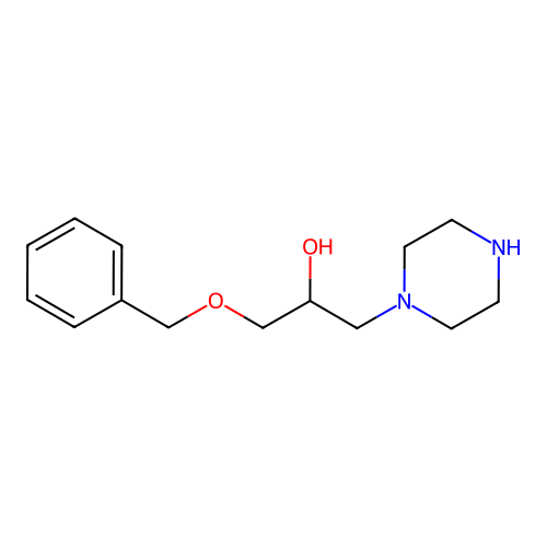 1-Benzyloxy-3-piperazin-1-yl-propan-2-ol structure