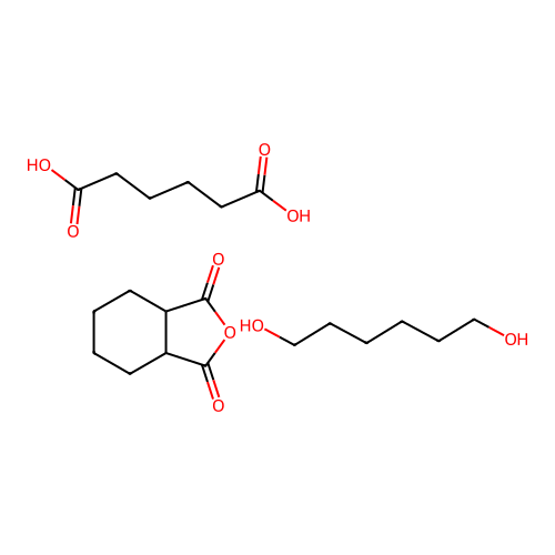 3a,4,5,6,7,7a-Hexahydro-2-benzofuran-1,3-dione;hexanedioic acid;hexane-1,6-diol structure