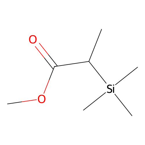 Methyl 2-(trimethylsilyl)propionate structure