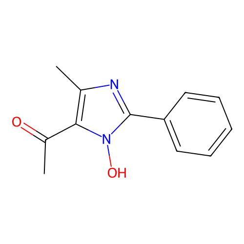 1-(1-hydroxy-4-methyl-2-phenyl-1H-imidazol-5-yl)ethanone structure