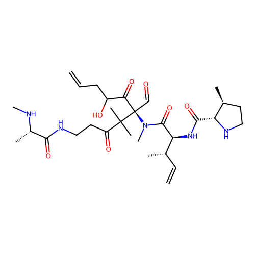 Destruxin A, 1-(trans-3-methyl-L-proline)- structure