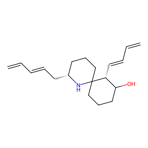 Tetrahydrohistrionicotoxin structure