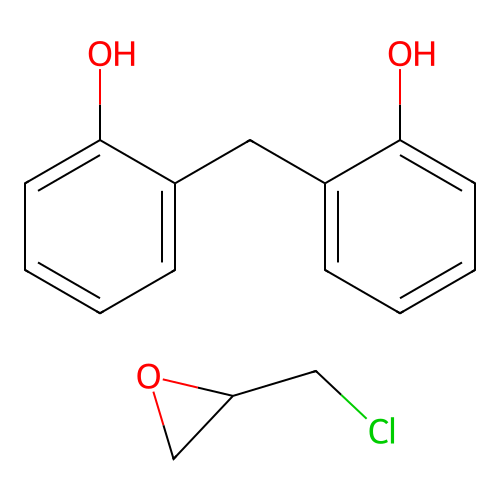 2,2'-Methylenediphenol--2-(chloromethyl)oxirane (1/1) structure