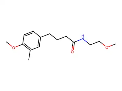 N-(2-methoxyethyl)-4-(4-methoxy-3-methylphenyl)butanamide structure