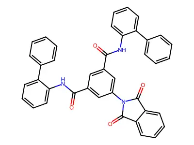 5-(1,3-dioxoisoindol-2-yl)-1-N,3-N-bis(2-phenylphenyl)benzene-1,3-dicarboxamide structure