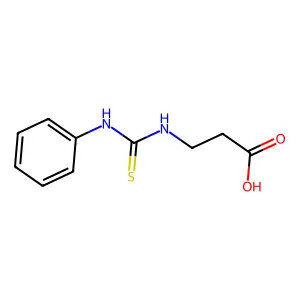3-(Phenylcarbamothioylamino)propanoic acid structure